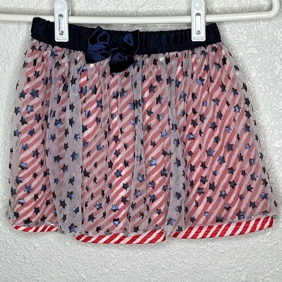 Red White & Blue Stars and Striped Skirt Sz 5T - Picture 2 of 5